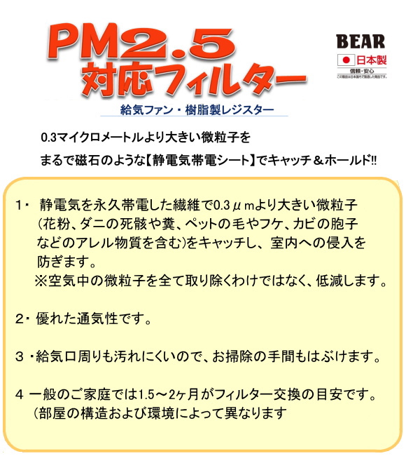 バクマ工業　レジスター　室内換気口　排気システム パイプ用ファン