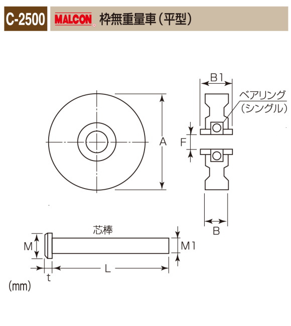 マルコン マルコン枠付重量車 200mm 平型 C2400200 - 2